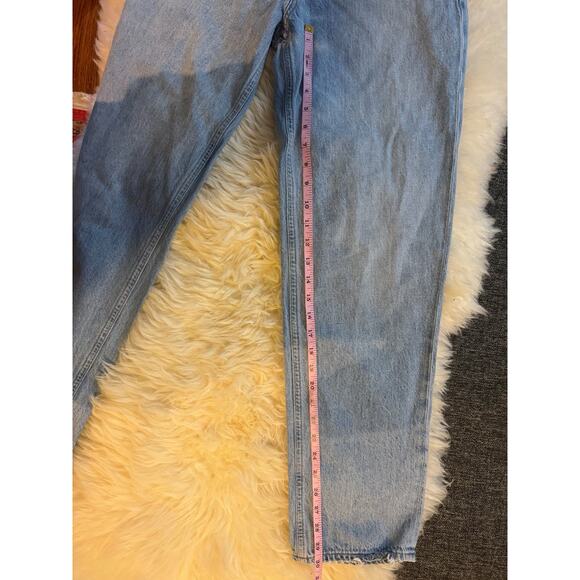 Agolde Criss Cross Jeans High-Rise Light Wash Size 24 Asymmetric Button-Front - Picture 11 of 12